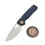 Vosteed Porcupine Blue G10 Button Liner Lock 2.99" S/E Satin VS-A2621 by EDC Lifestyle