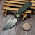 Vosteed Porcupine Green Micarta Button Liner Lock 2.99" S/E Stonewash VS-A2603 by EDC Lifestyle