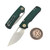 Vosteed Porcupine Green G10 Button Liner Lock 2.99" S/E Stonewash VS-A2624 by EDC Lifestyle