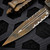 Microtech Knives Dirac Delta Plague Outbreak 3.75" D/E Partial Serrated 227-2PLOBS