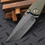 Borka Blades OD Green G10 SBTF Acid Wash Tanto Folder