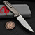 Holt Bladeworks Outlaw OP172 Ridgeback w/Crystal Zirc Collars & Blue CarboTi