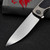 Holt Bladeworks Outlaw OP176 Feather W/Black Timasucs Accents & Morphaholic Black Glass