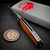 Holt Bladeworks Outlaw OP177 Pinstripes Damasteel Red & Orange TPC