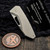 Sharknivco M11 Barked Titanium Handle Polished Stonewash RWL34 Blade