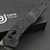 Dew Hara SOUGA Marble Carbon Fiber Crossbar Lock Two Tone 3.63" DLC M390 Reverse Tanto