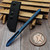 Microtech TAC-P Mini Antique Blue Titanium w/ Blue Ti Glass Breaker, Kydex Sheath 112M-MS1 by EDC Lifestyle