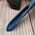 Microtech TAC-P Mini Antique Blue Titanium w/ Blue Ti Glass Breaker, Kydex Sheath 112M-MS1