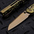 Microtech MSI Ram-Lok Mini Antique Gold Frag Titanium 3.10" Bronzed Stonewash w/Bronzed Ti Accent Marfione Select 210M-13FRMS4