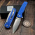 Daily Carry Co Gauntlet D Blue 3.78" S/E  by EDC Lifestyle