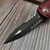 Microtech 702-2MR Merlot Hera Double Edge Black Standard Partial Serrated S/N 7659 - Preowned