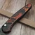 Pro-Tech Peace Neighbor Avalon Del Fuego Button Lock 4.25 Black Drop Point PN1104-DF - Preowned