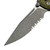 Microtech Socom Ram-Lok OD Green Aluminum Frag 4.00" S/E Partial Serrated Apocalyptic 160RL-11APFROD