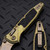 MICROTECH SOCOM RAM-LOK BRONZED STONEWASH CLIP POINT ANTIQUE GOLD TEXTURED INLAY TITANIUM W/BRONZE TI ACCENT MARFIONE SELECT 160RL-13MS2