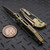 MICROTECH SOCOM RAM-LOK BRONZED STONEWASH CLIP POINT ANTIQUE GOLD TEXTURED INLAY TITANIUM W/BRONZE TI ACCENT MARFIONE SELECT 160RL-13MS2