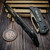 Heretic Koschei Manual Crossbar Lock Marble Carbon Fiber Scales 3.5" Bronze S/E H061-7A-MCF