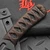Bastinelli Knives Sin Fixed Blade Combo Serrated Dark Stonewash Brown Tsuka Wrap