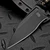 Bastinelli Knives Sin Fixed Blade PVD Black Tsuka Wrap Bronze Snake Menuki