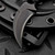 Bastinelli Knives Pika Black PVD Fixed Blade Black Tsuka Wrap w/Bronze Snake Menuki S1