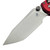 Microtech LUDT Ram-Lok Manual Red Frag Aluminum 3.4" T/E  Stonewash M390MK 1136RL-10FRRD