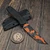 Blackside Customs Orange Multicam Kimura Tanto Fixed Blade Knife