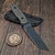 Blackside Customs 1/2 Tone Midnight Kimura Tanto Fixed Blade Knife