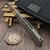 Custom Knife Factory CKF LEX Silver Crystal Titanium 3.46" Polished Swedge