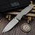 Custom Knife Factory CKF LEX Silver Crystal Titanium 3.46" Polished Swedge