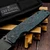 Custom Knife Factory CKF LEX Turquoise Carbon Fiber 3.46" Blackwash