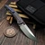 Custom Knife Factory CKF TNT Anodized Crystal Titanium 3.4" Polished Swedge