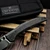 Custom Knife Factory CKF TNT Black Crystal Titanium 3.4" Polished Swedge