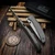 Custom Knife Factory CKF TNT Stonewash Titanium 3.4" Polished Swedge