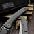 Custom Knife Factory CKF TNT Stonewash Titanium 3.4" Polished Swedge