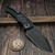 Heretic Pariah Auto Black Bubble Inlay 3.77" D/P Battle Black H048-8A - Preowned