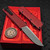 Chaves Knives Red Flat Battleworn Dissident OTF 3.7" D/P Two-Tone Stonewash by EDC Lifestyle