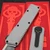 Chaves Knives Clearcoat XH Petrified Dissident OTF 3.7" D/P Two-Tone Stonewash