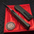 Chaves Knives OD Green XH Battleworn Dissident OTF 3.7" T/E Black Two-Tone Stonewash