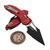 Microtech M-Stitch Ram-Lok Manual Red Frag 3.0" S/E 169MRL-1FRRD