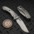 Microtech Amphibian Mini Ram-Lok Fluted Titanium 3.25" S/E Stonewash Bronze Ti Accent Marfione Select 137MRL-10FLMS1 by EDC Lifestyle