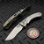 Microtech Amphibian Mini Ram-Lok Frag Titanium 3.25" S/E Stonewash Bronze Ti Accent Marfione Select 137MRL-10FRMS1 by EDC Lifestyle