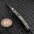 Microtech Amphibian Mini Ram-Lok Slab Titanium 3.25" S/E Stonewash Flamed Ti Accent Marfione Select 137MRL-10MS4