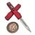 Microtech UTX-70 Gen IV Red 2.5" D/E Stonewash 11474-10RD