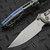 MICROTECH SOCOM RAM-LOK STONEWASH CLIP POINT SLAB SIDE TITANIUM W/BLUE TI ACCENT MARFIONE SELECT 160RLS-10MS3