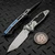 MICROTECH SOCOM RAM-LOK T/E STONEWASH TITANIUM TEXTURED INLAY W/BLUE TI ACCENT MARFIONE SELECT 161RL-10MS3 by EDC Lifestyle