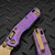 Microtech MSI Ram-Lok Mini Royal Purple Frag Titanium 3.10" Bronzed Stonewash w/Bronzed Ti Accent Marfione Select 210M-13FRMS5
