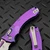 Microtech Amphibian Mini Ram-Lok Purple Haze Fluted Titanium 3.25" S/E Stonewash Purple Ti Accent Marfione Select 137MRL-10FLMS5