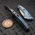 Microtech Amphibian Mini Ram-Lok Ice Blue Frag Titanium 3.25" S/E Stonewash Blue Ti Accent Marfione Select 137MRL-10FRMS6