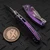 Microtech Amphibian Mini Ram-Lok Purple Haze Frag Titanium 3.25" S/E Stonewash Purple Ti Accent Marfione Select 137MRL-10FRMS5