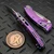 Microtech Amphibian Mini Ram-Lok Purple Haze Slab Side Titanium 3.25" S/E Stonewash Purple Ti Accent Marfione Select 137MRL-10MS5