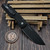 Pro-Tech Knives Vero Synapse 2 Black Herringbone Textured 3.5" DLC MagnaMax backside view